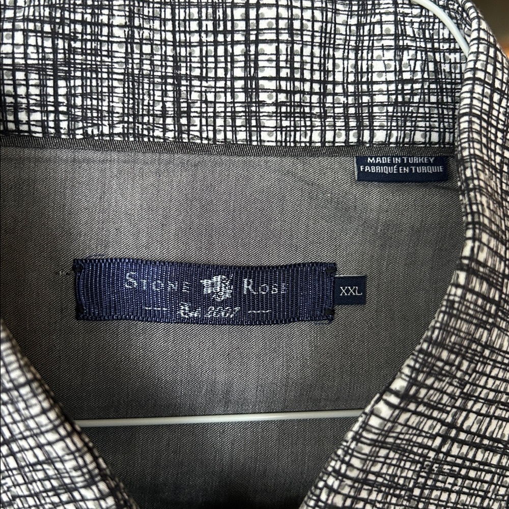Stone Rose Gray Button Down Shirt - Picture 2 of 4